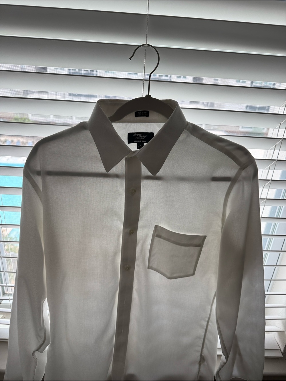 J. Crew White Men's Thompson Shirtings Dress Shirt 100% COTTON - Picture 3 of 6